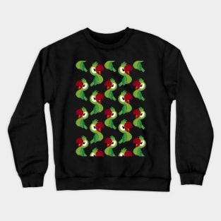 Bird Pattern, Parrot Pattern, Seamless Pattern Crewneck Sweatshirt